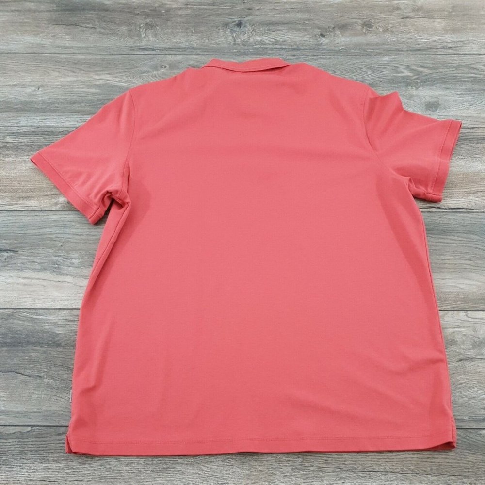 Calvin Klein Men XL Short Sleeve Polo Shirt Cotton Melon Active Golf Casual - Picture 7 of 10